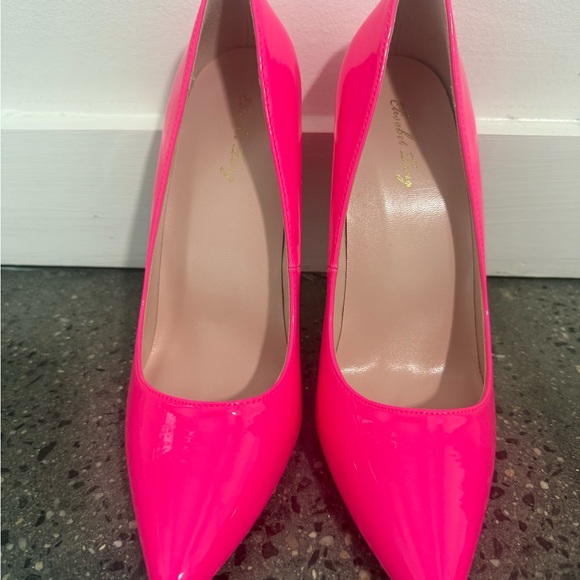 Women's Hot Pink Stiletto Heels - Picture 11 of 15